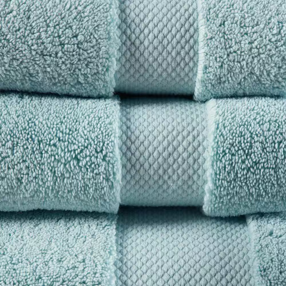 Splendor 6-Piece Blue 1000 GSM 100% Cotton Bath Towel Set