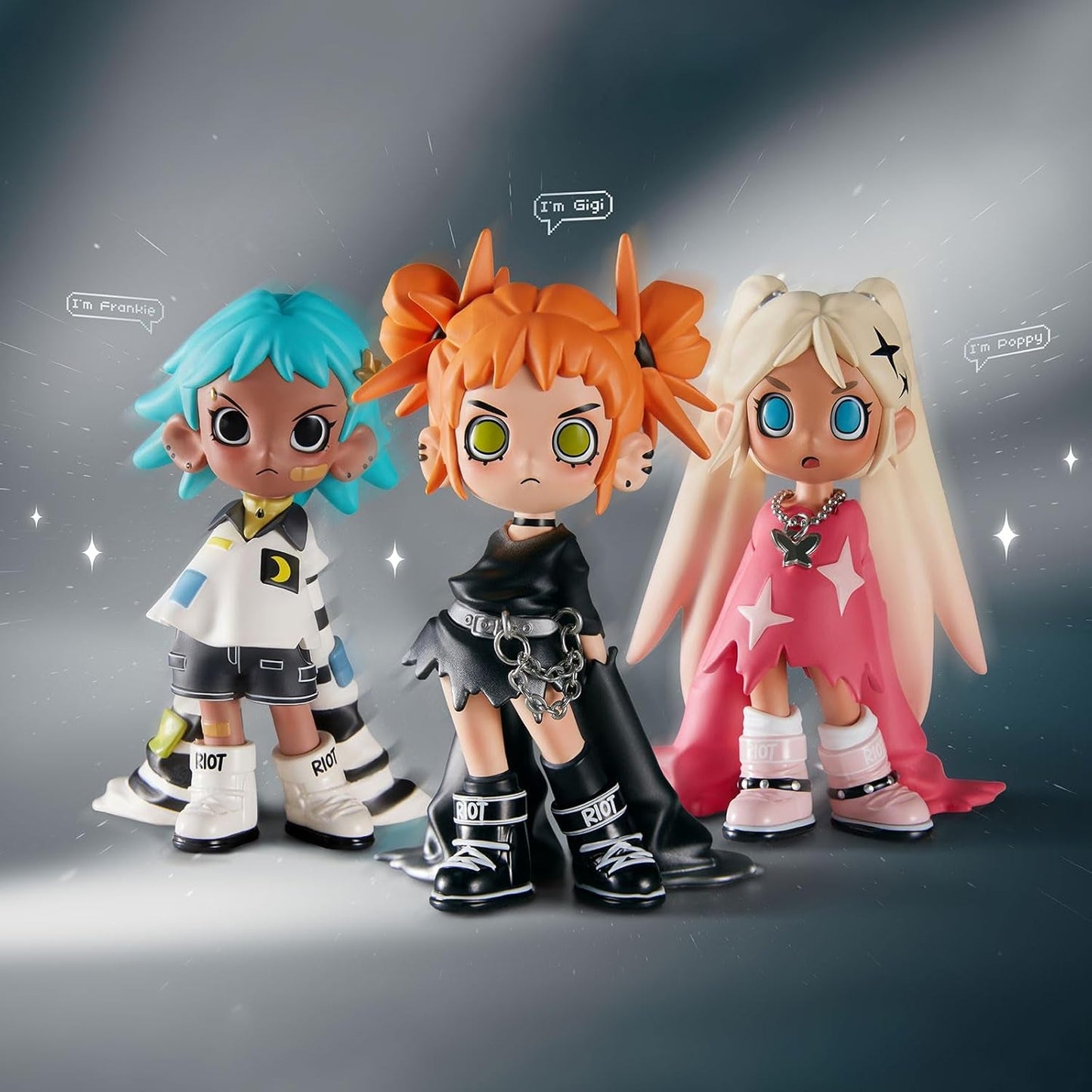 Lil Peach Riot Loading Series Figures, 12Pcs Blind Box Figures, Random Design Action Figures Collectible Toys Home Decorations, Holiday Birthday Gifts, Whole Set