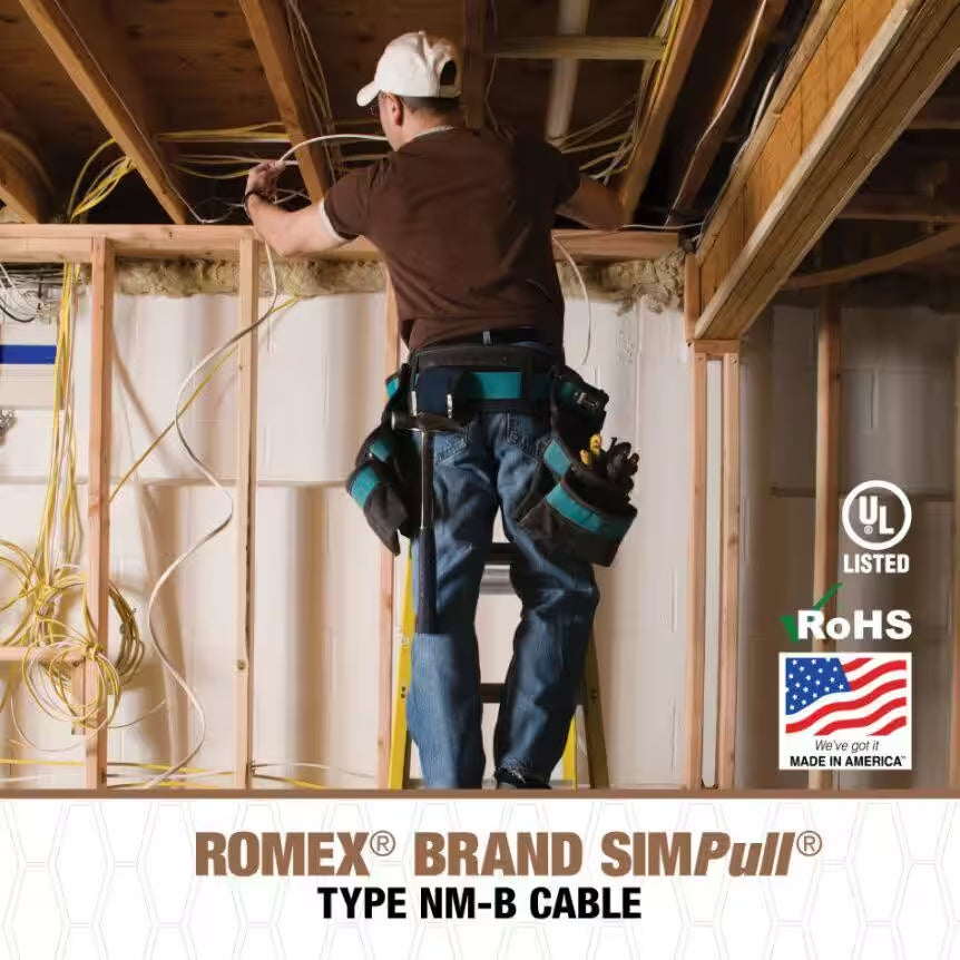 250 Ft. 14/2 Romex Simpull Solid NM-B W/G Wire