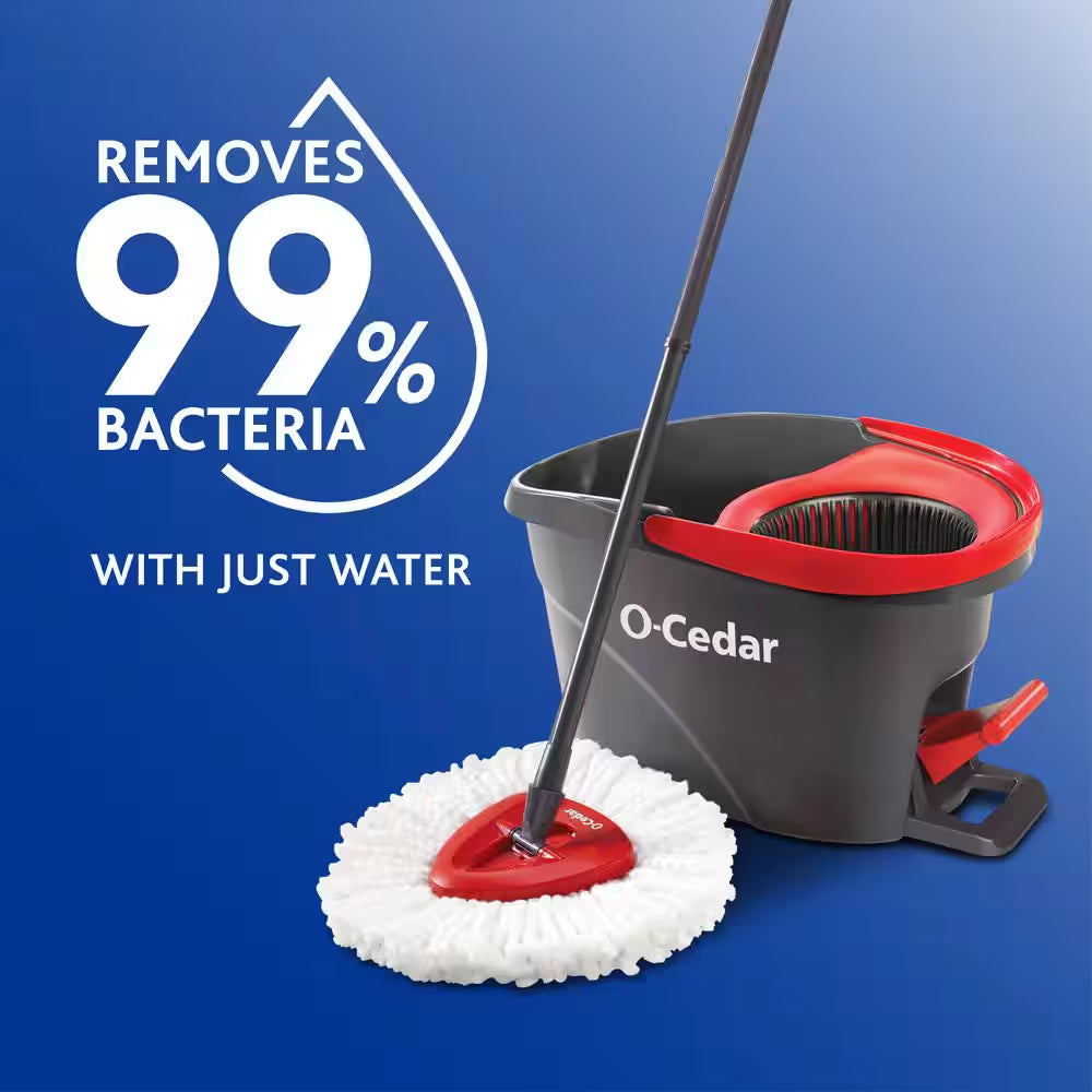 Easywring Spin Mop Head Replacements, Machine Washable Microfiber Refills (2-Pack)