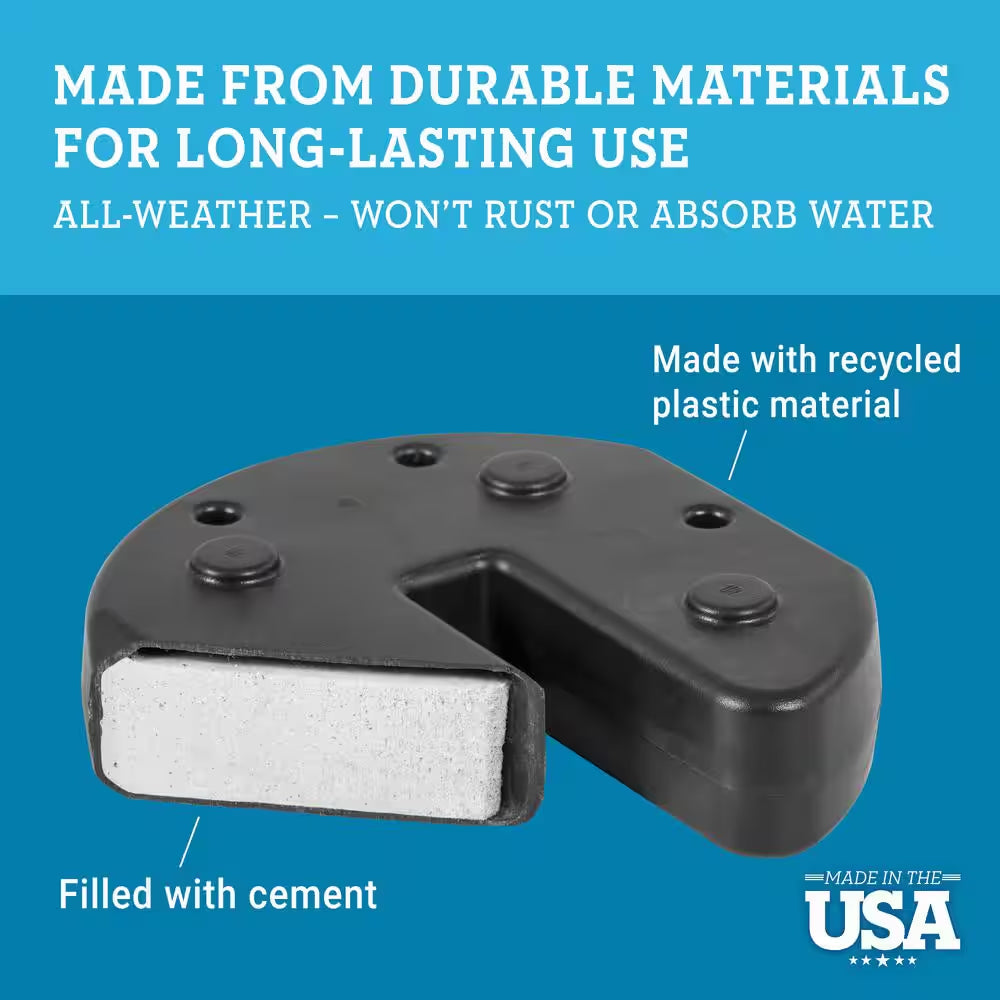 30 Lbs. Black US Weight Canopy Weight Plates (Set of 4)