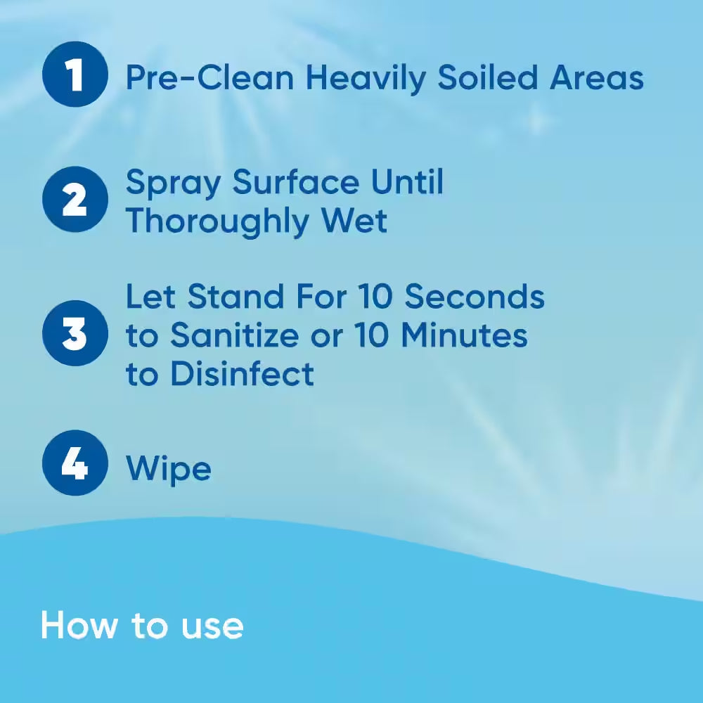 23 Fl. Oz. Multi-Surface Disinfectant Glass Cleaner (4-Pack)