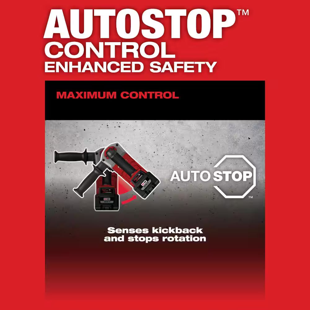 M18 FUEL 18V Lithium-Ion Brushless 1 In. Cordless Sds-Plus Rotary Hammer Kit with Two 6.0 Ah Batteries, Hard Case