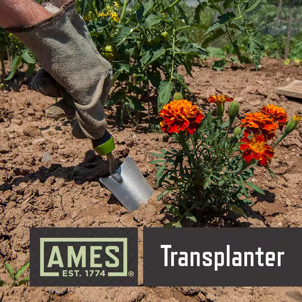 3-Piece Garden Tool Set - Hand Trowel, Hand Transplanter and Hand Cultivator