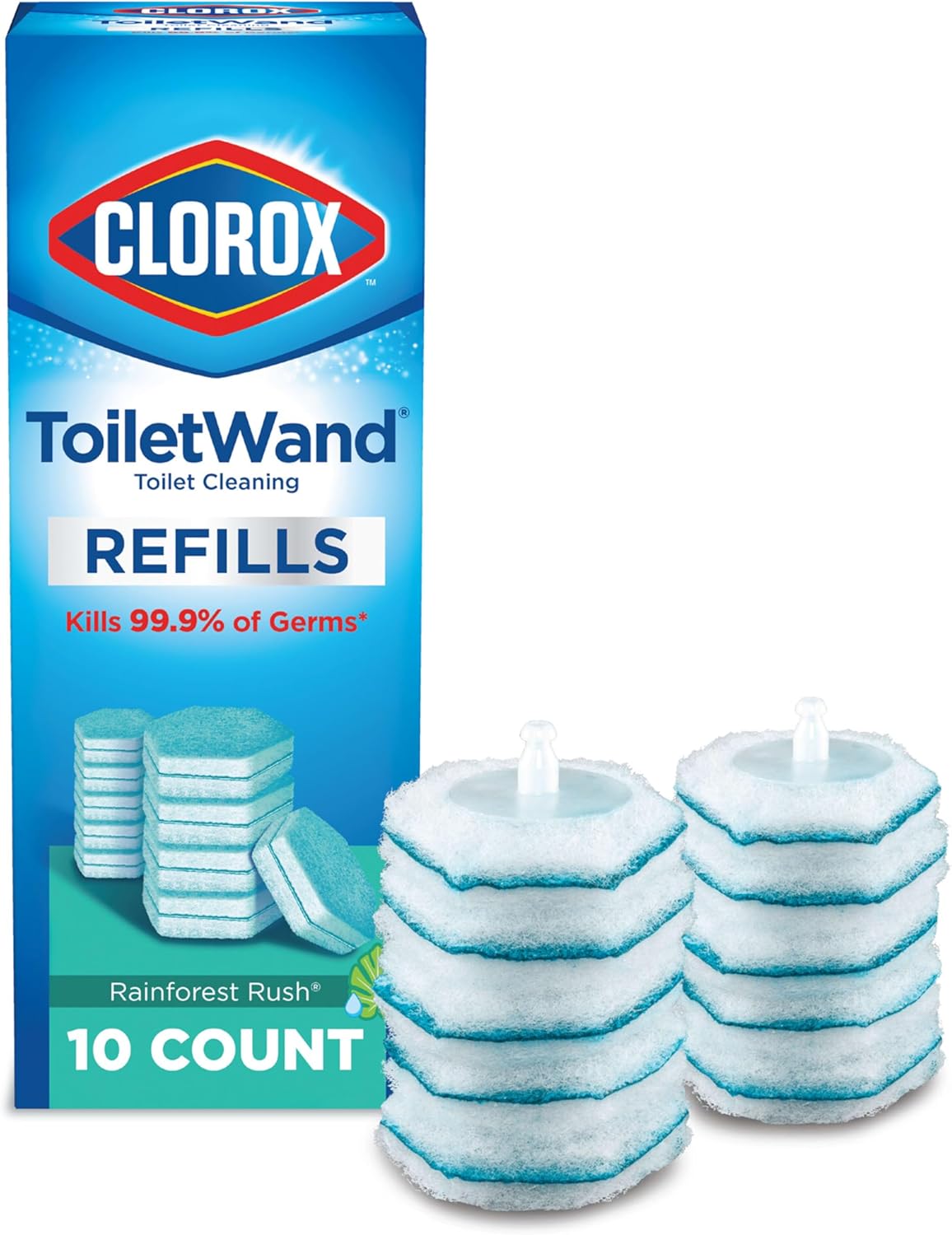Toilet Wand Scentiva Coconut & Waterlily Refill, 10Ct