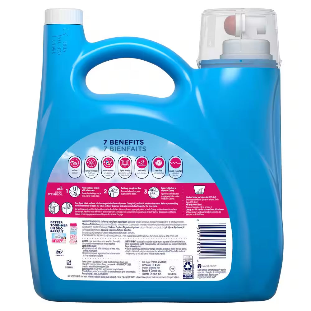 Ultra April Fresh Scent Liquid Fabric Softener, 190-Loads, 140 Fl. Oz.