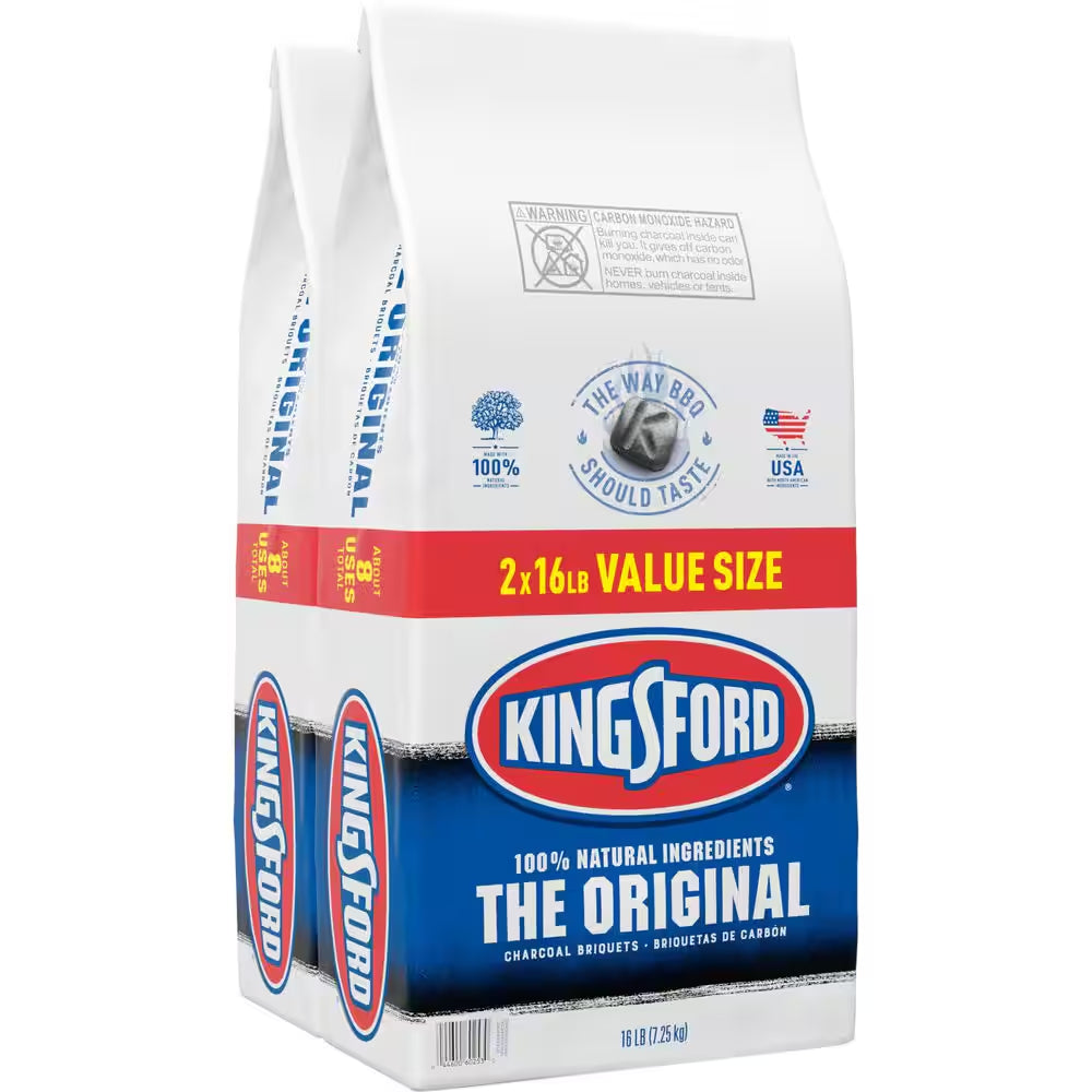 16 Lbs. Original BBQ Smoker Charcoal Grilling Briquettes (4-Pack)