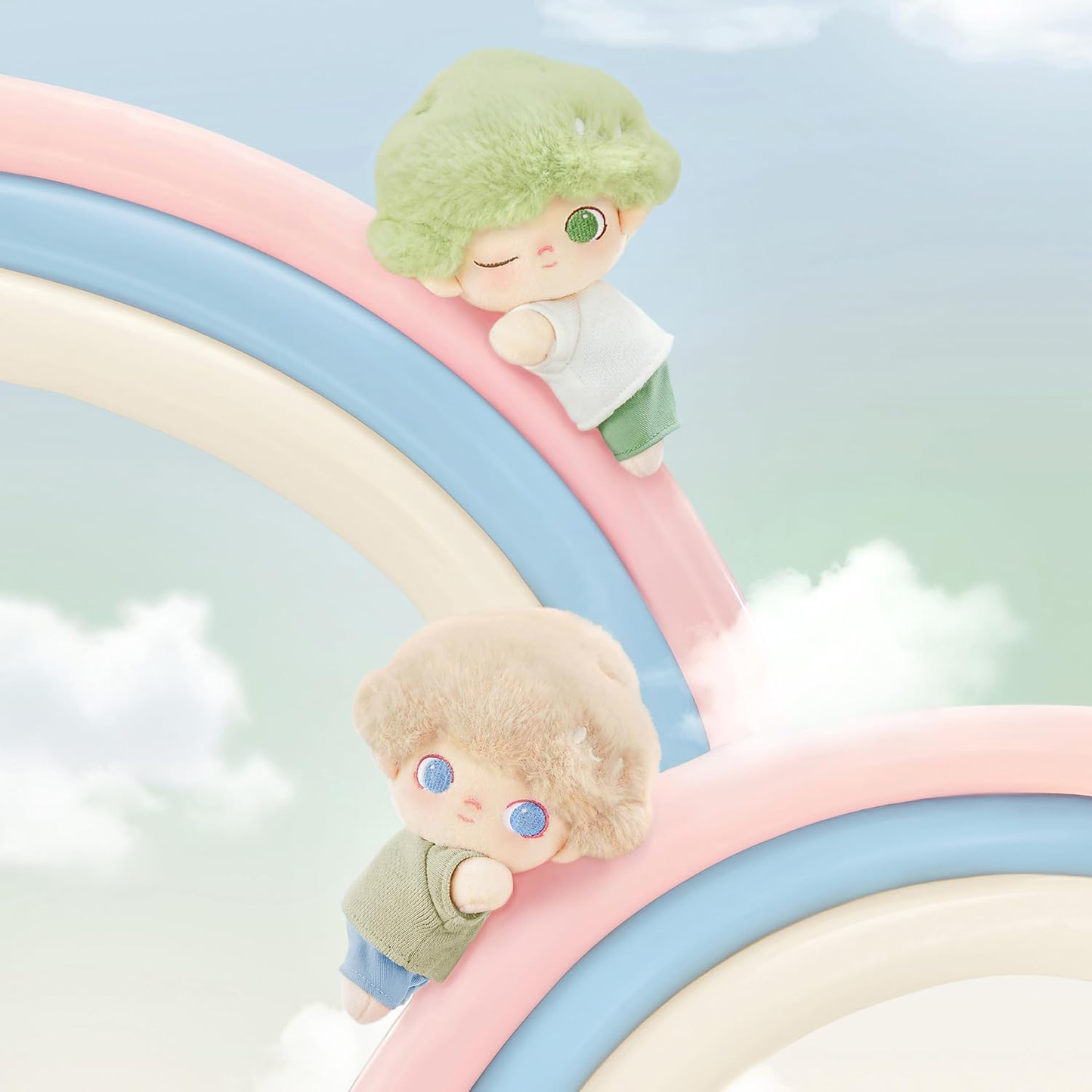 DIMOO My Cloud Companion Series-Cotton Doll Blind Box, 6Pcs DIMOO Blind Box Figures, Random Design Action Figures Collectible Toys Home Decorations, Holiday Birthday Gifts, Whole Set