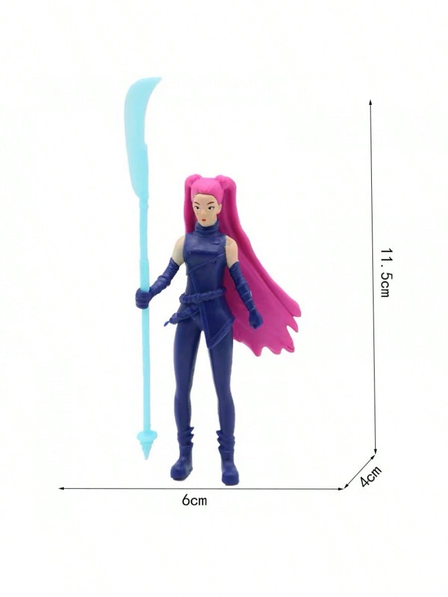 5pcs K-pop Action Figure Set – Derpys Tiger, Rumi, Mira, Zoey & Sussy Collectible Dolls for Fans