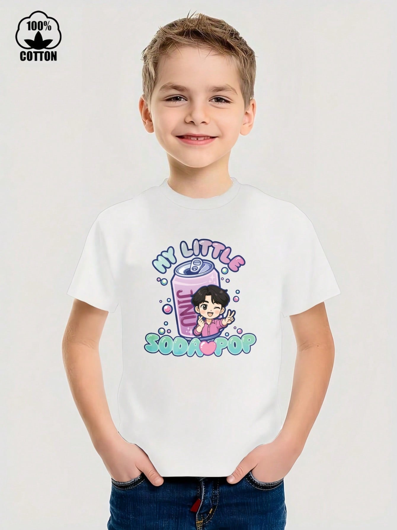 My Little Soda Pop Kids Graphic T-Shirt – 100% Cotton Casual Tee for Boys & Girls (3T–13Y)