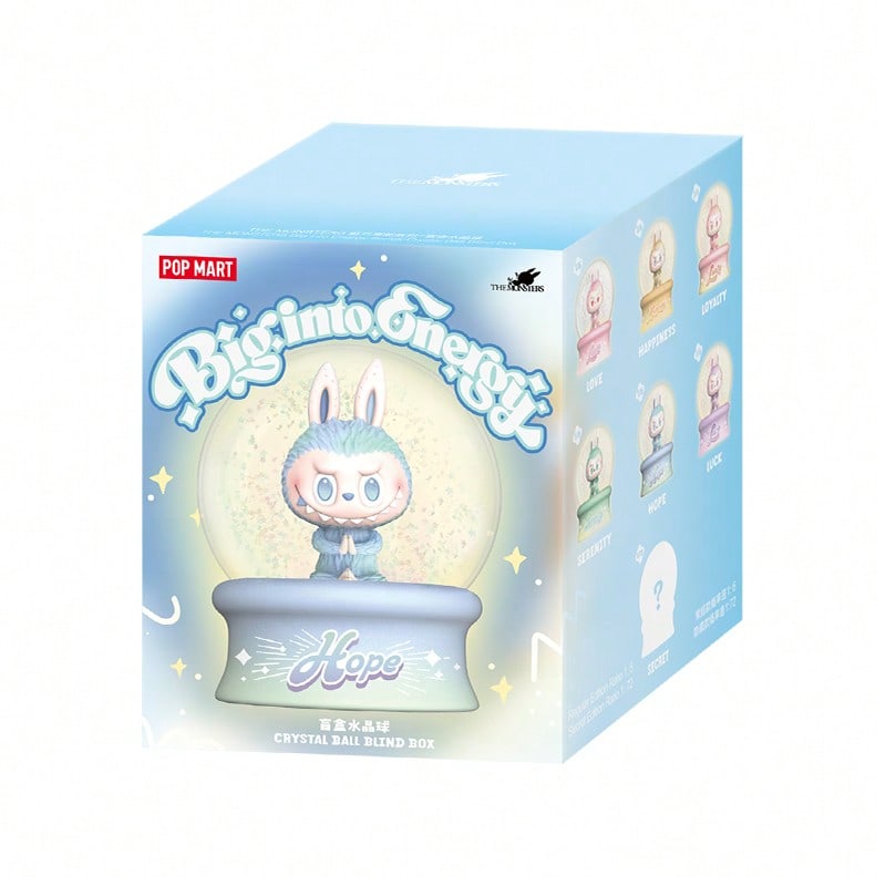 POP MART Labubu Big Into Energy Series – Crystal Ball Blind Box Figurine (Single Sealed Case)