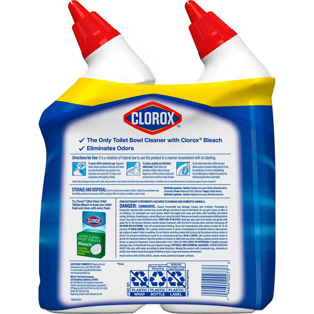 24 Oz. Rain Clean Toilet Bowl Cleaner with Bleach (4-Pack)