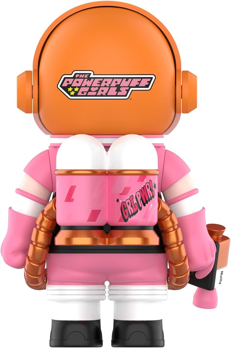 MEGA Space Molly 400%+100% the Powerpuff Girls-Blossom Collection Figurine, 400%: 11.8 Inch+100%: 2.76 Inch Height, Toys for Modern Home Décor, Collectible Art Toy