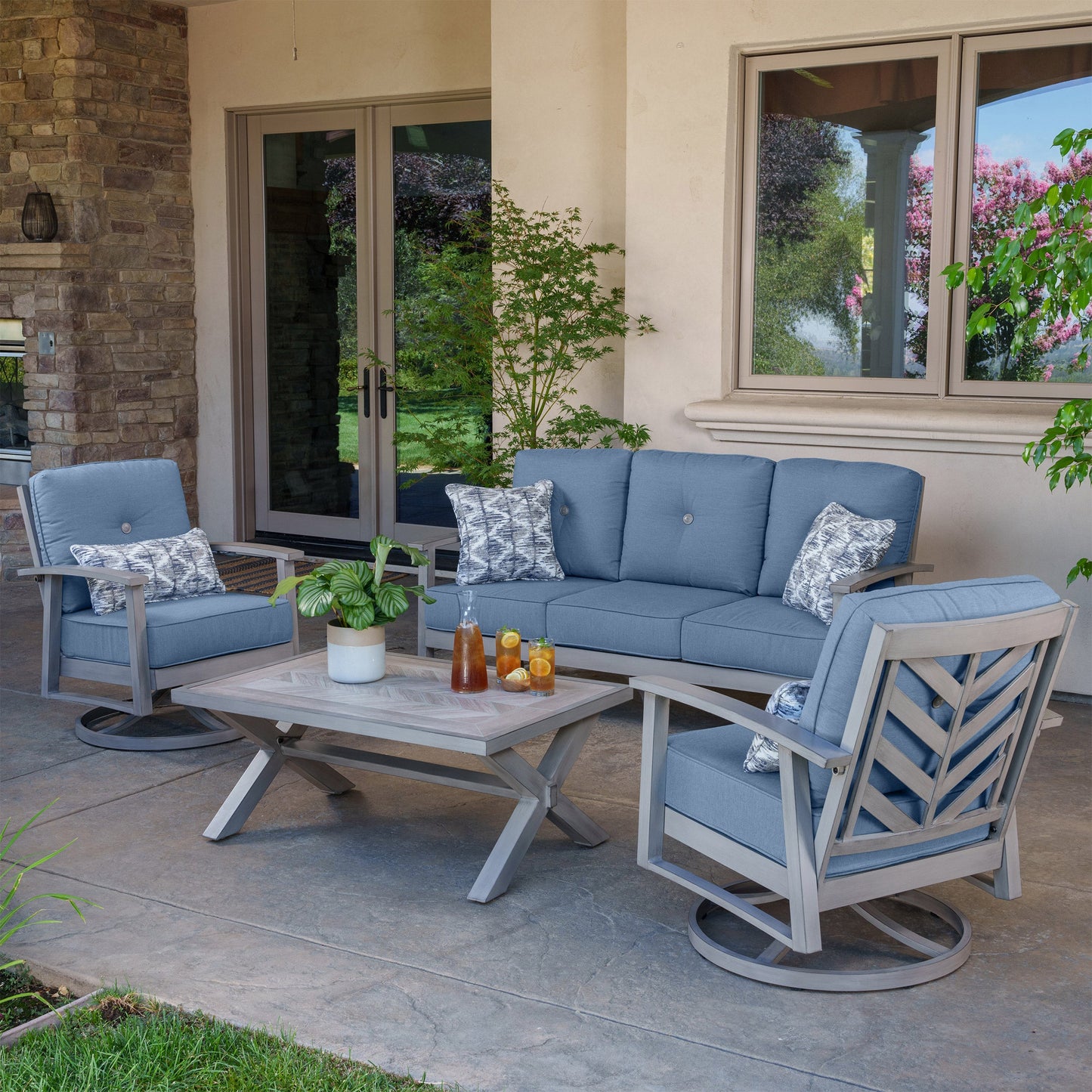 Harrington 4-Piece Outdoor Patio Seating Set