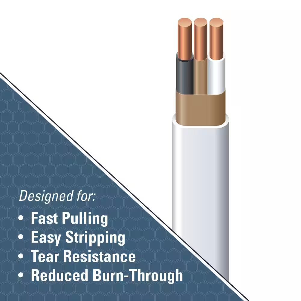 250 Ft. 14/2 Romex Simpull Solid NM-B W/G Wire