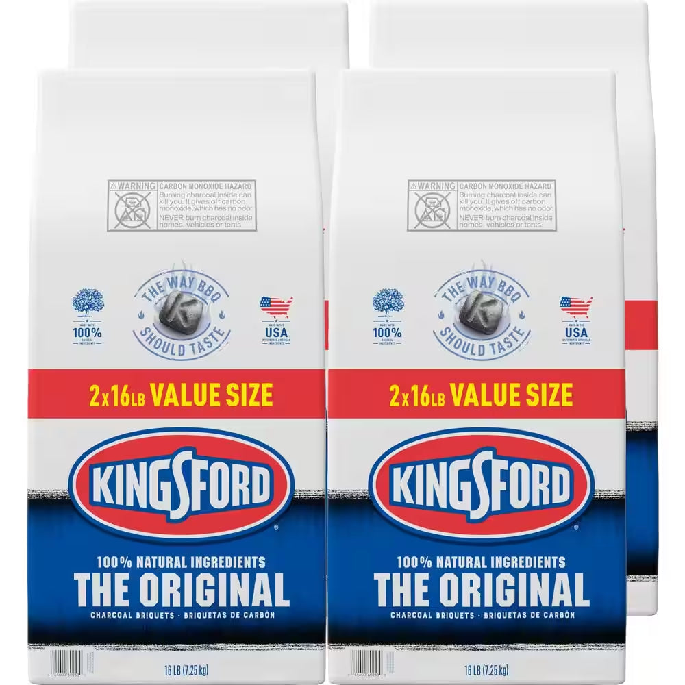 16 Lbs. Original BBQ Smoker Charcoal Grilling Briquettes (4-Pack)