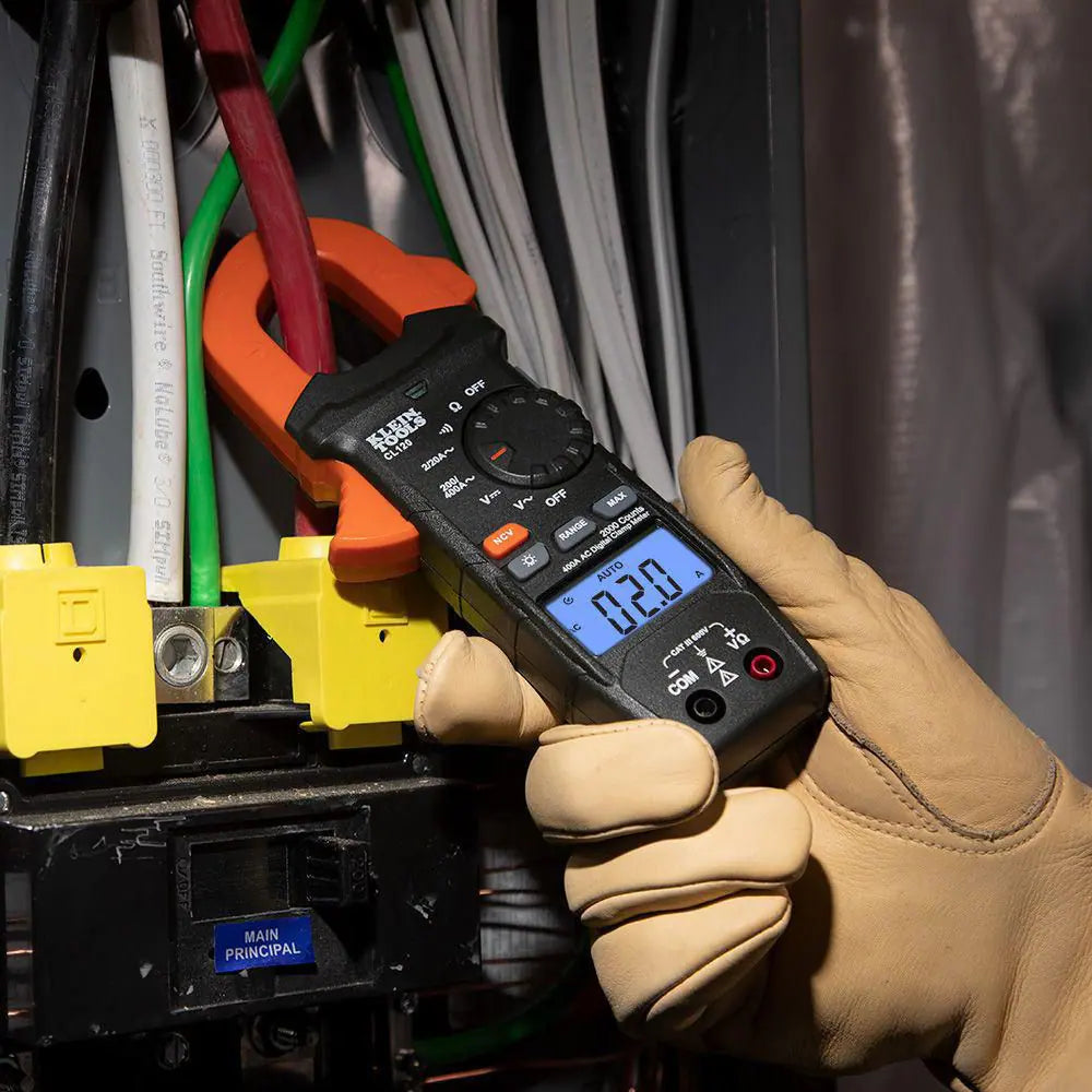 400 Amp Digital Clamp Meter Electrical Testet Set, Non-Contact Voltage Tester, Recepticle Tester and Voltage Tester