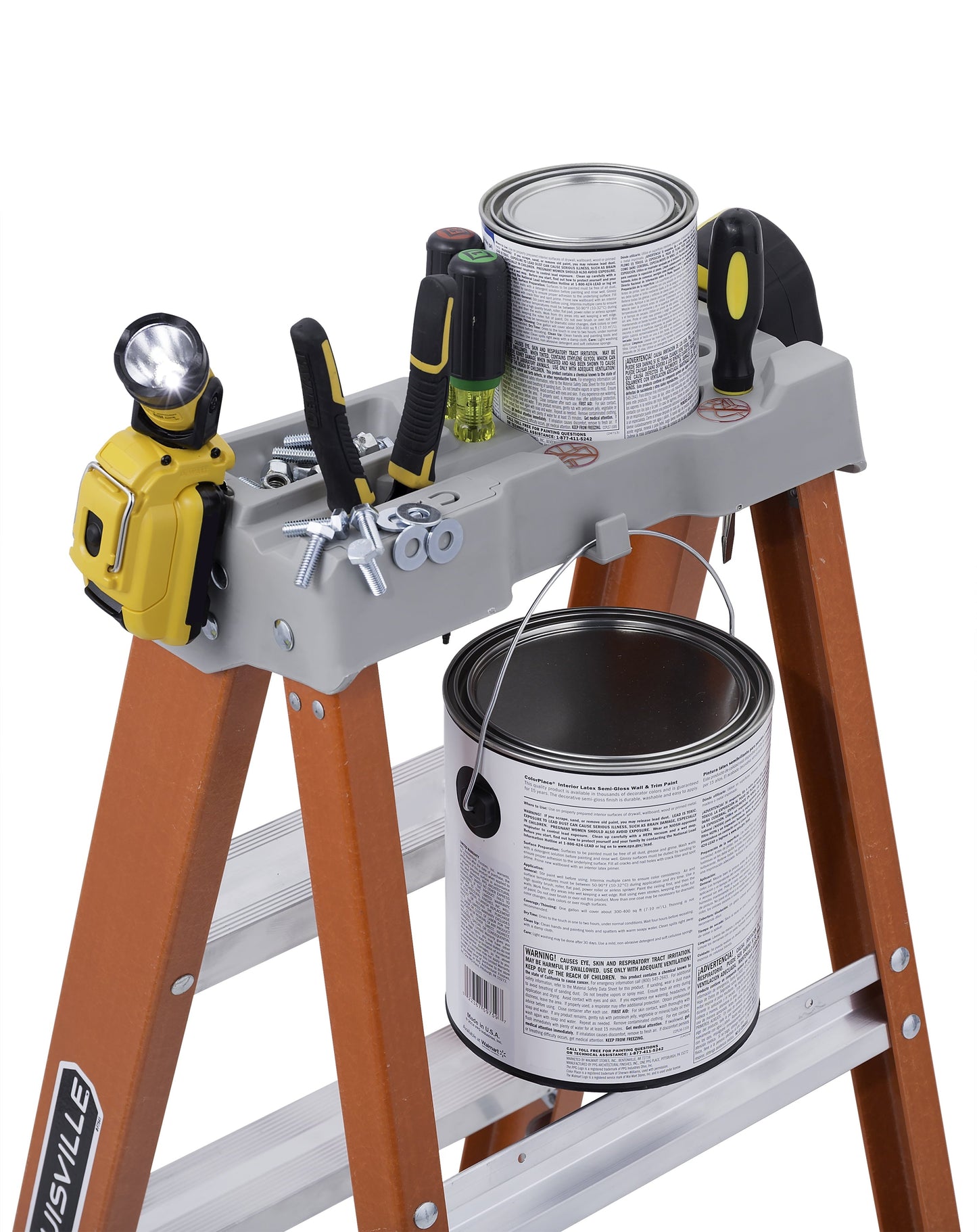 12-Foot Fiberglass Step Ladder, 300-Pound Load Capacity, Type IA, FS1512