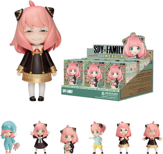 Spy × Family Anya'S Daily Life Series Figures, 6Pcs Spy Blind Box Figures, Random Design Action Figures Collectible Toys Home Decorations, Holiday Birthday Gifts, Whole Set