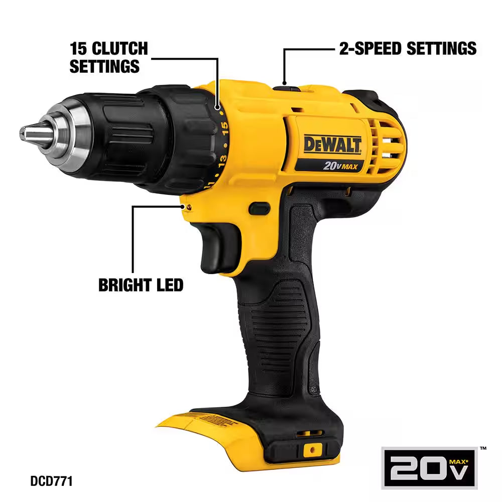 20V MAX Cordless 5 Tool Combo Kit with (1) 20V 4.0Ah Battery, (1) 20V 2.0Ah Battery, and Charger