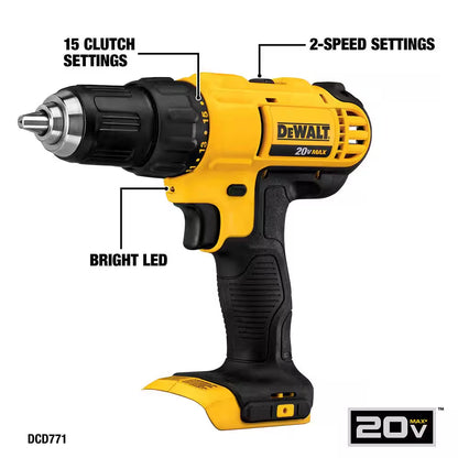 20V MAX Cordless 5 Tool Combo Kit with (1) 20V 4.0Ah Battery, (1) 20V 2.0Ah Battery, and Charger