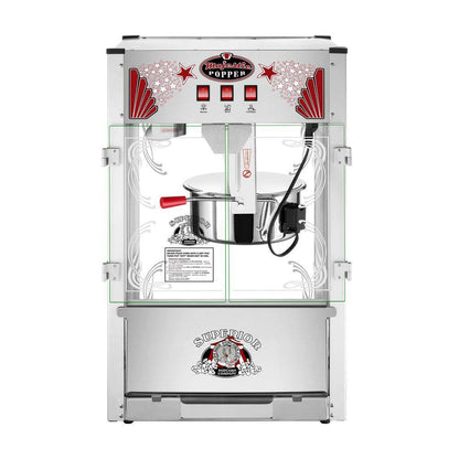 Commercial 16 Oz. Majestic Silver Countertop Popcorn Machine