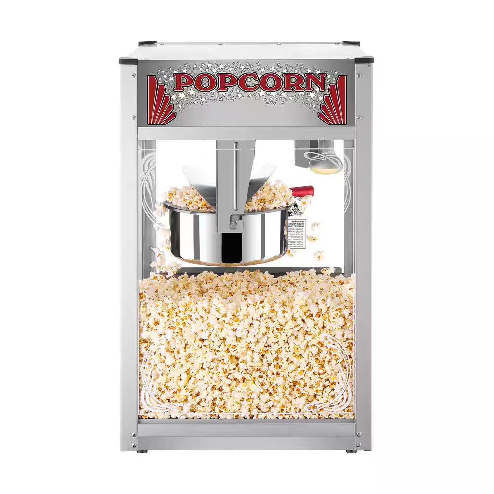 Commercial 16 Oz. Majestic Silver Countertop Popcorn Machine