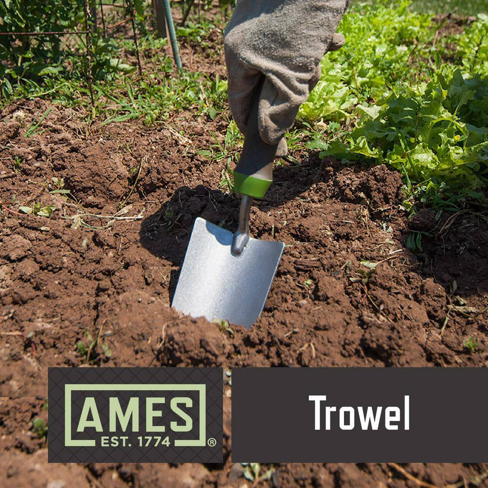 5-Piece Digging, Transferring, and Cultivating Garden Tool Set with Rolling Cart