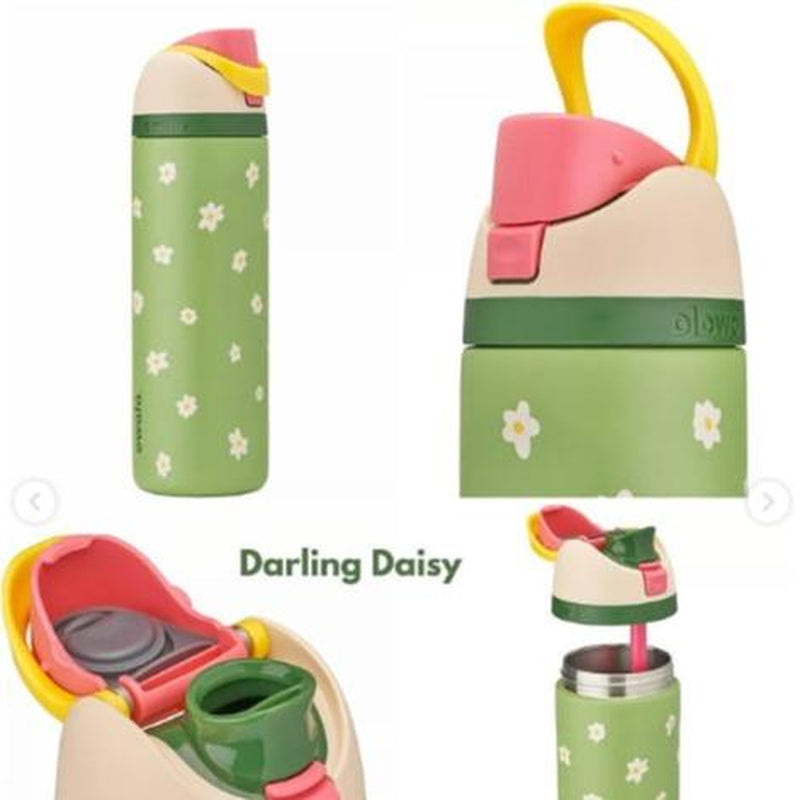 Owala Freesip 32Oz – Urban Outfitters Edition, Flower Crown, Tea Time Pink Hydration Bottle, Pillow Fight Cherry, Candy Coated