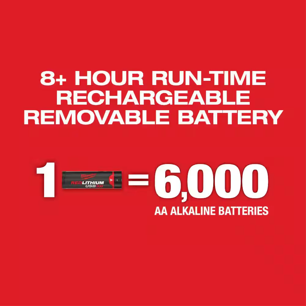 Green 100 Ft. 3-Point Rechargeable Laser Level with REDLITHIUM Lithium-Ion USB Battery and Charger