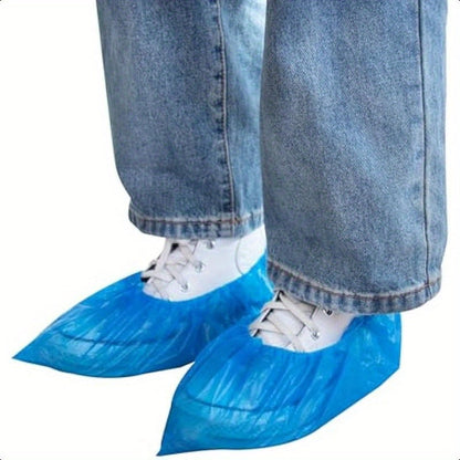 1000pcs (500 Pairs) Disposable Waterproof Non-Slip Shoe Covers – Protective Boot Covers for Indoor, Real Estate, Travel & Construction Use