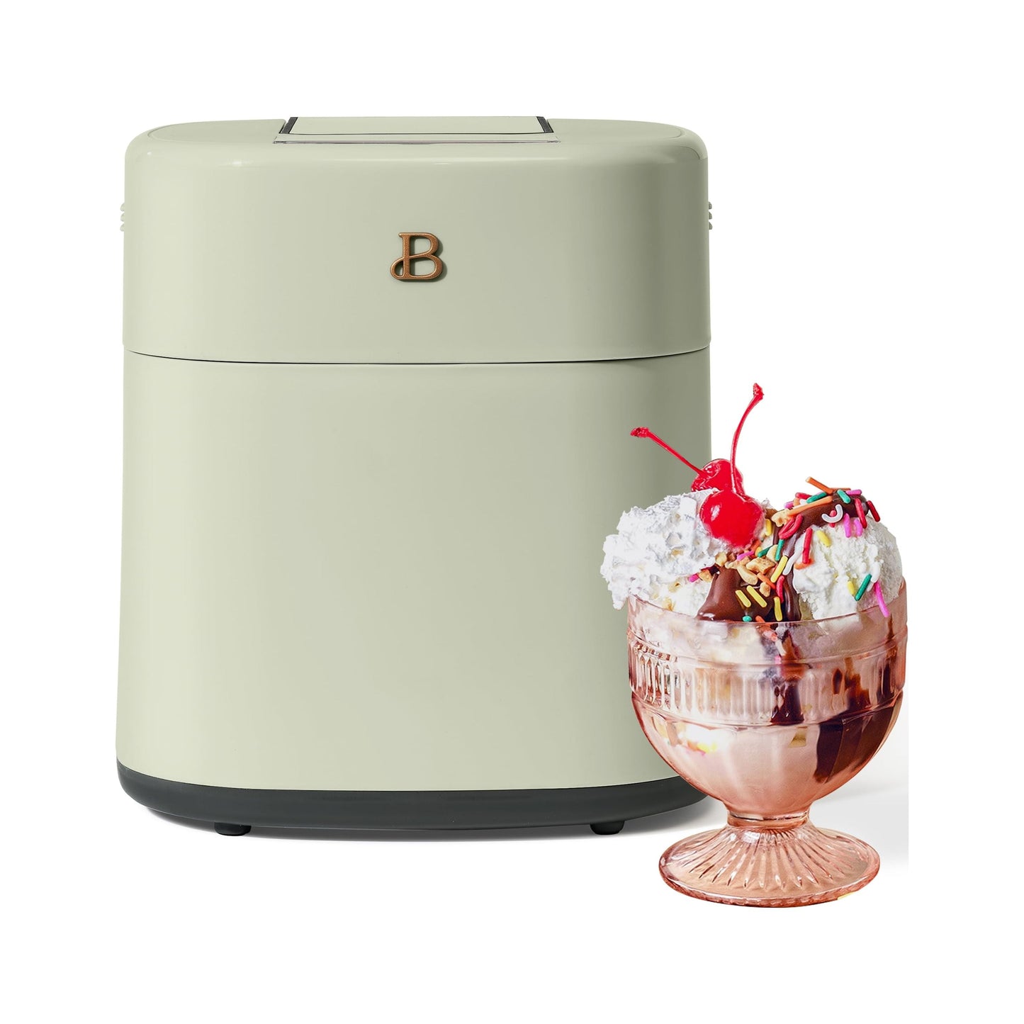 1.5 Qt Ice Cream Maker with Touch Activated Display, Sage Green by Drew Barrymore