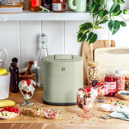 1.5 Qt Ice Cream Maker with Touch Activated Display, Sage Green by Drew Barrymore