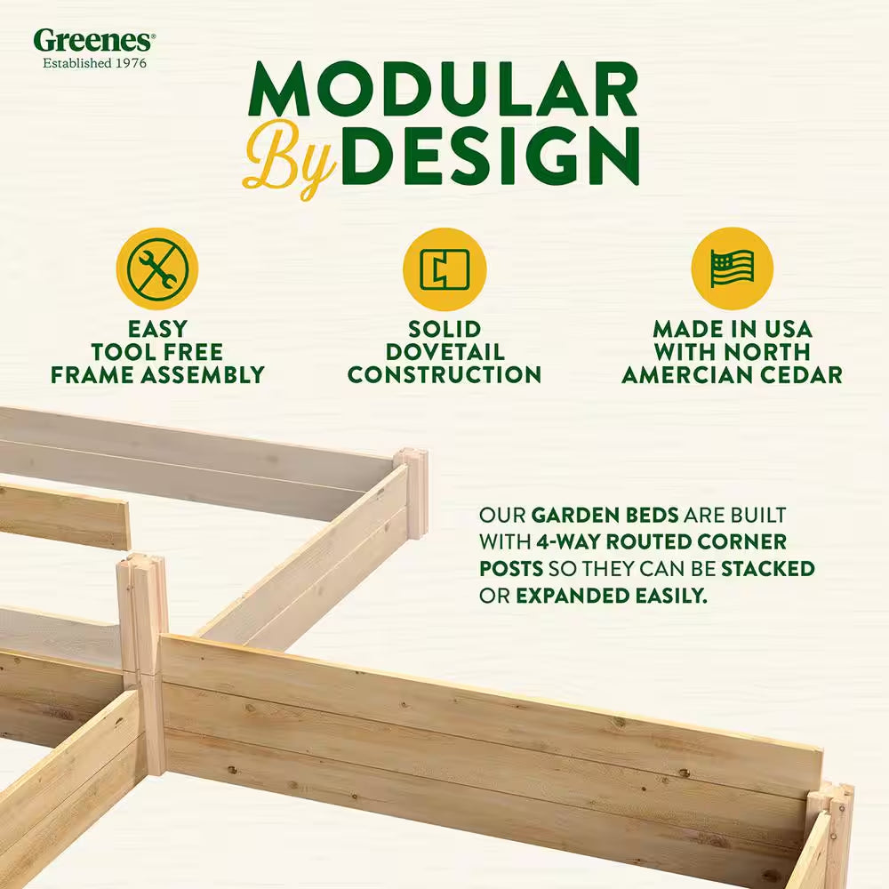 2 Ft. X 4 Ft. X 10.5 In. Original Cedar Raised Garden Bed