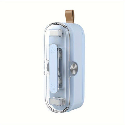 Compact 2-in-1 Mini Bag Sealer & Cutter | Portable Heat Vacuum Sealer for Plastic Bags | Ideal for Food Storage, Snacks, Cookies – Black