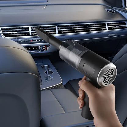 Cordless Handheld Vacuum Cleaner – Portable, 40 dB Low Noise, 3 kPa Suction with Side Brushes & Crevice Tool (Battery Not Included)
