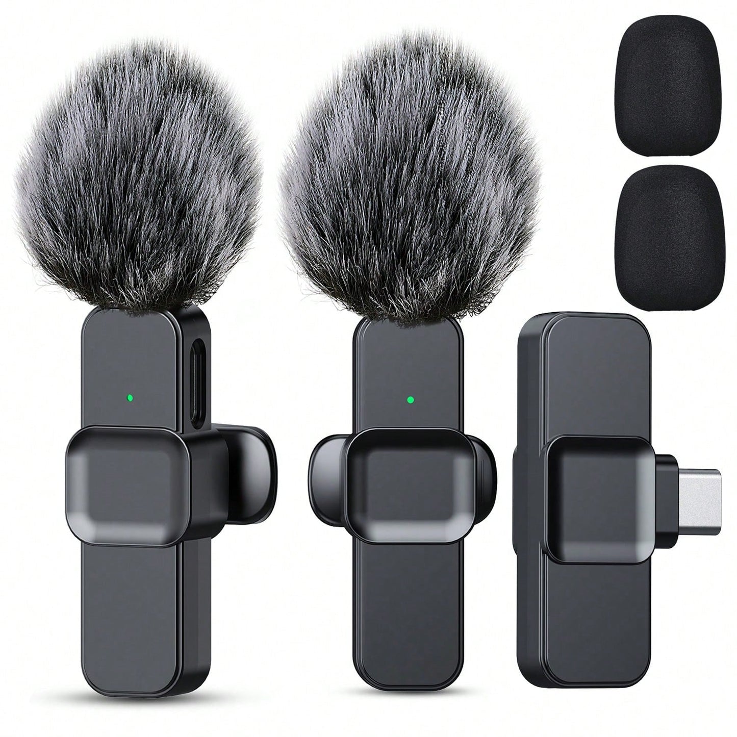 Professional Wireless Lavalier Microphone – Plug & Play Clip-On Lapel Mic for Smartphone, Vlog, Interview & Teaching