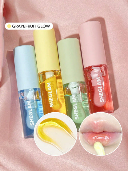 💄 SHEGLAM Jelly Wow Hydrating Lip Oil – Loco for Coco High Shine Lip Gloss