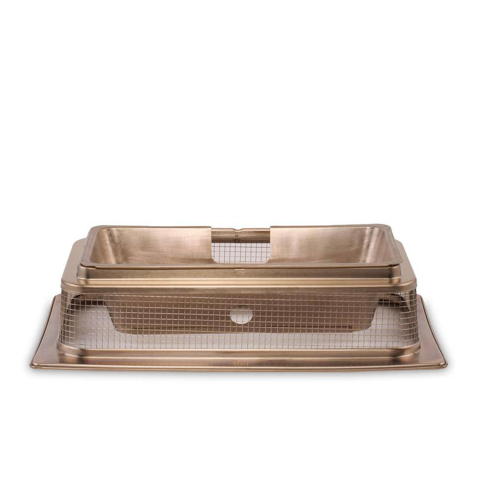 18 In. Retreat Fire Pit Accessory Metal Screen, and 32.9 In. Poker and Heat Deflector (2-Piece)
