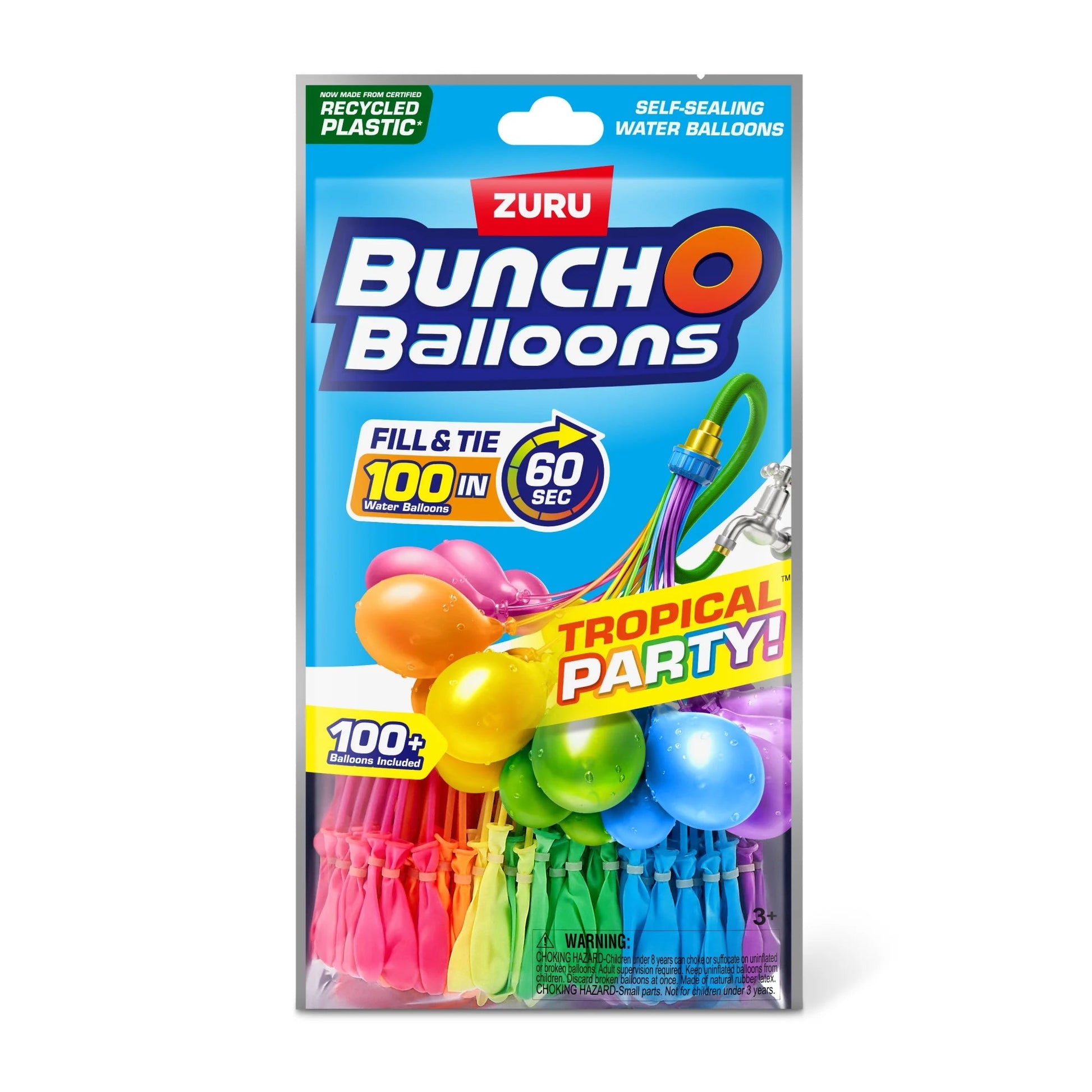 Tropical Party Self-Sealing Water Balloons (3 Pack)