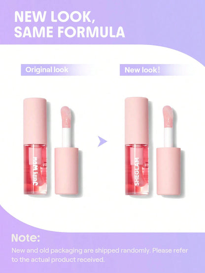 SHEGLAM Jelly Wow Hydrating Lip Oil-Loco for Coco Moisturizing Clear Lip Gloss Plumping Non-Sticky Lip Care High Shine Finish Nourishing Coconut Extract Liquid Lip Cosmetics Lip Gloss Brand Beauty Makeup Face Paint Cosmetic for Women Girls Perfect for Winter Ideal for Y2K Fancy Fashion Suitable for Birthday Christmas Gift Party Ready Best Color