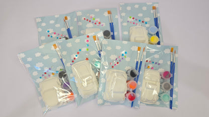 Classic Car DIY Painting Kit – Kids Plaster Craft with Paints, Brushes & Stickers(1Pcs)