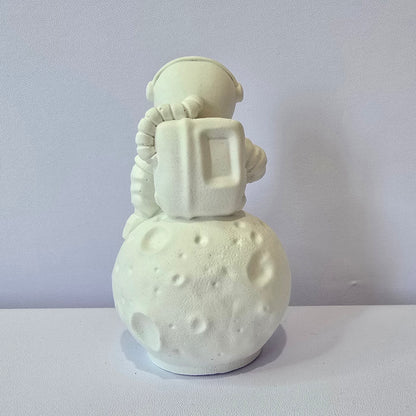 Large Astronaut & Rocket DIY Painting Figures – Space Plaster Craft for Kids, STEM Activities & Room Decor