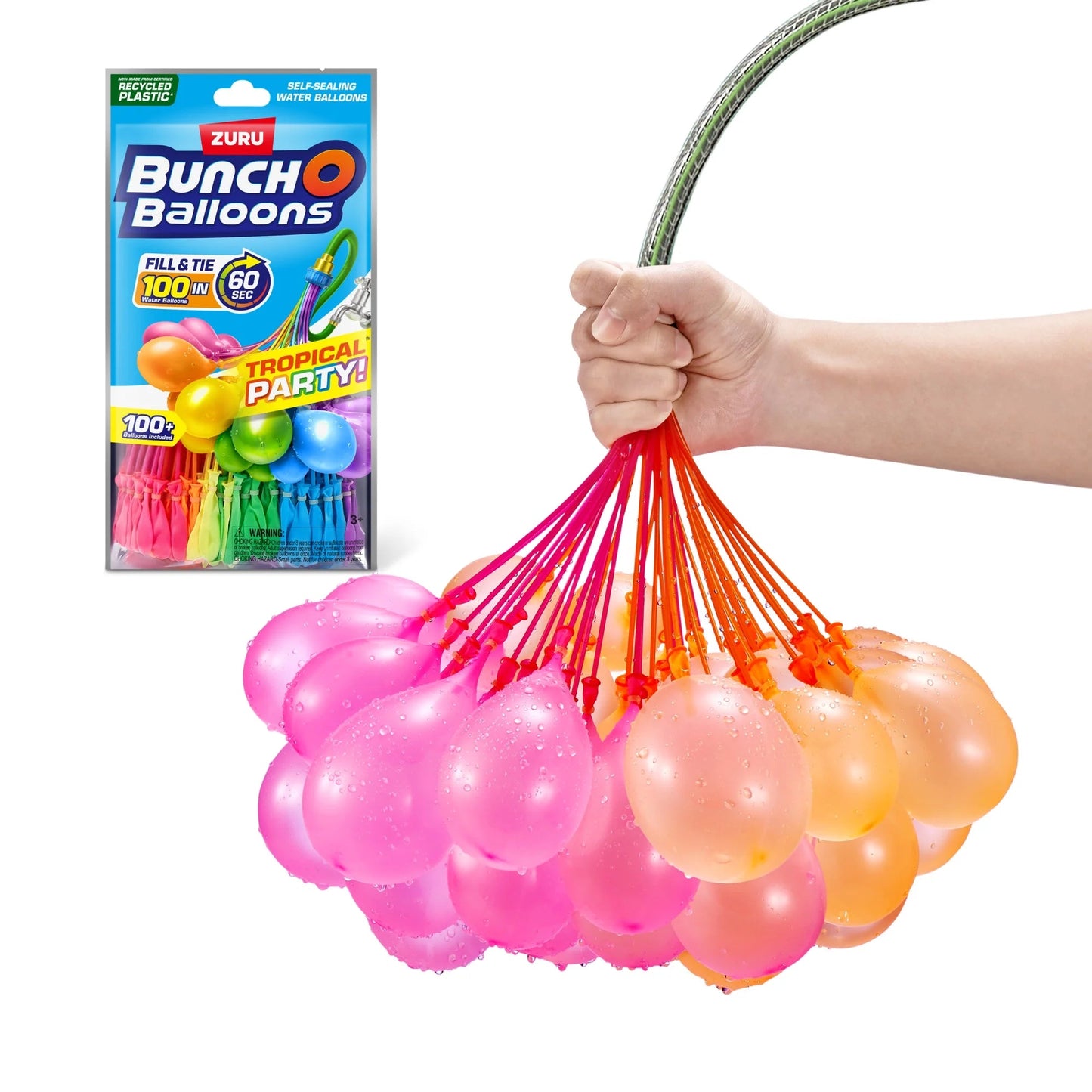 Tropical Party Self-Sealing Water Balloons (3 Pack)