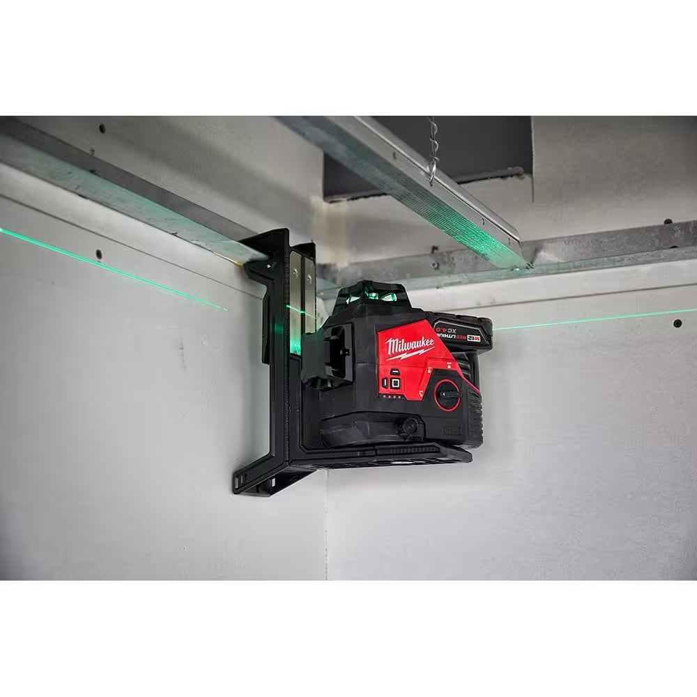 M12 12-Volt Lithium-Ion Cordless Green 250 Ft. 3-Plane Laser Level Kit with Laser Detector