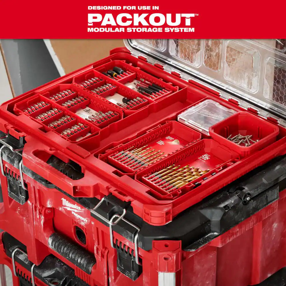 SHOCKWAVE Impact Duty Alloy Steel Screw Driver Bit Set (45-Piece) W/ SHOCKWAVE Right Angle Drill Adapter