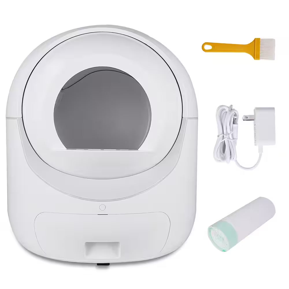 Self-Cleaning Cat Litter Box Multiple Cats Scooping Automatically Litter Odor Removal App Control Support 5G 2.4G Wi-Fi