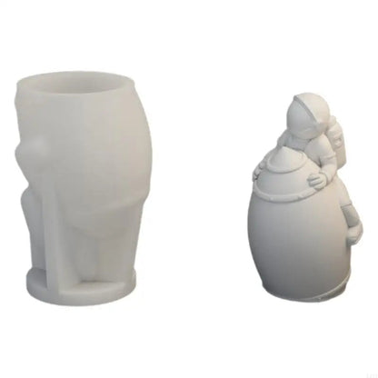 L21E Silicone Mold for Moon Space Figure Easy to Use Silicone Mold for Making Astronautic Crafts Table Decors Ornament