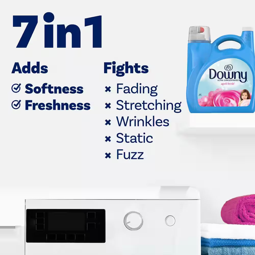 Ultra April Fresh Scent Liquid Fabric Softener, 190-Loads, 140 Fl. Oz.