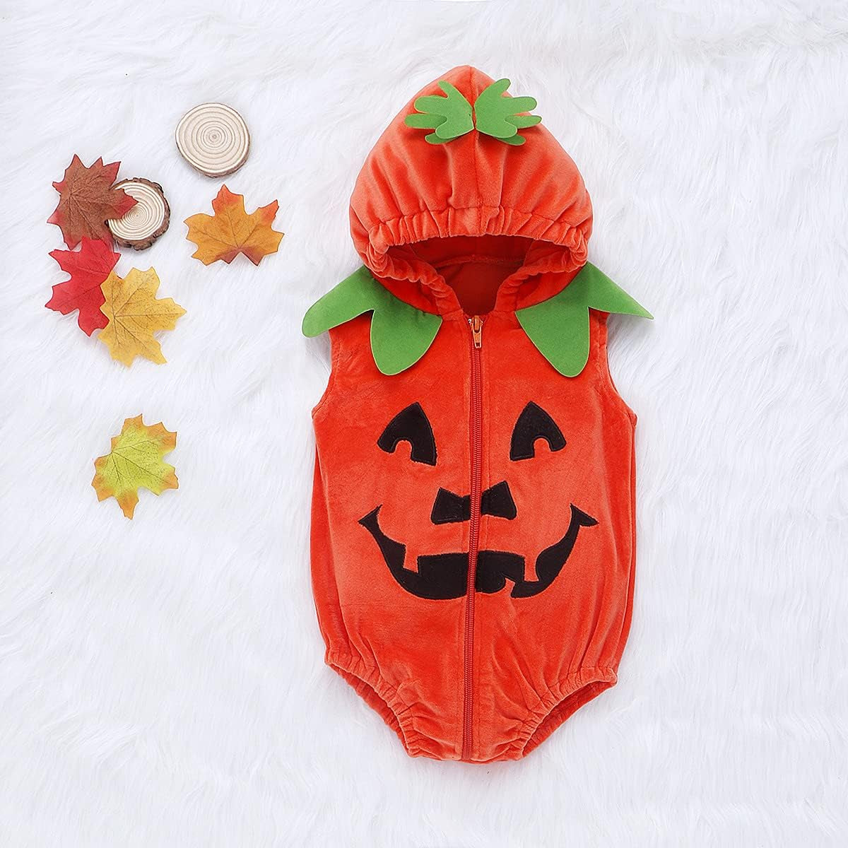 Cute Baby Halloween Pumpkin Costume, Toddler & Infant Unisex-Kids Costume for Boys & Girls